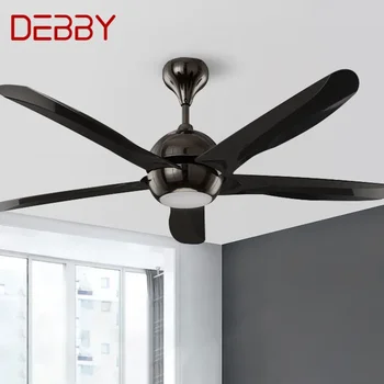 DEBBY Nordic LED Fan Light Модерен минимализъм, ресторант, дневен тракт, кабинет, вентилатор на Тавана, Дистанционно управление Електрически вентилатор