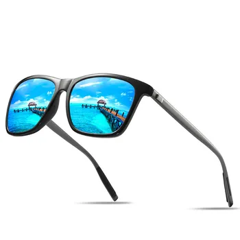 DJXFZLO Мъжки реколта алуминиеви поляризирани слънчеви очила Класически марка Слънчеви очила с покритие лещи за Очила за шофиране за мъже/за жени