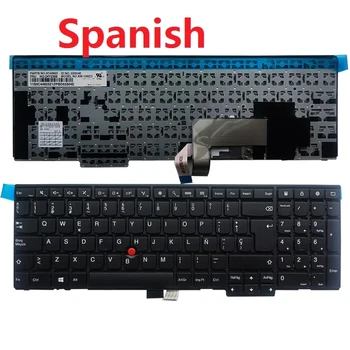 E540 Испанска клавиатура за Lenovo ThinkPad E540 E531 T540 W540 W541 T550 W550 L540 L560 T540P T560 P50S L570 Точков БЕЗ подсветка