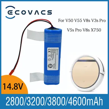 Ecovacs 14.8 V 2800/3200/3800/4600 mAh Goede Kwaliteit Batterij Voor V50V55V8sV3sProV5sProV8sX750 robot Stofzuiger Batterij 14.4 V