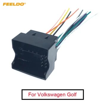 FEELDO 1 бр. авто радио-стерео Аудио интерфейс Теглене кабели за Volkswagen Golf 7 Sokda Инсталиране на CD/DVD вторичен пазар