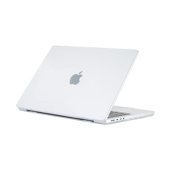HAWEEL Канава Пластмасов Калъф За Лаптоп От Въглеродни Влакна За MacBook Pro 14,2 инча A2442 2021 Shell Skin Cover