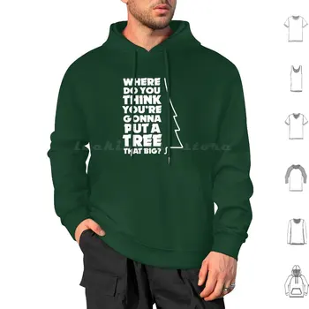 Hoody Christmas Vacation Tree от памук с дълъг ръкав Коледа Xmas Tree Bend Over Marie Vacation Holiday Кларк Griswold
