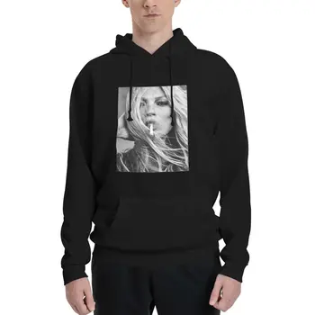Hoody от полиестер за пушачи Кейт Мос, мъжки и женски пуловер, размер XXS-3XL