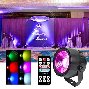Led дистанционно управление и др светлина COB мини гласово управление на RGB осветление за оцветяване бар 3в1 осветителни сценични ефекти, DJ, дискотека проекцията на светлина