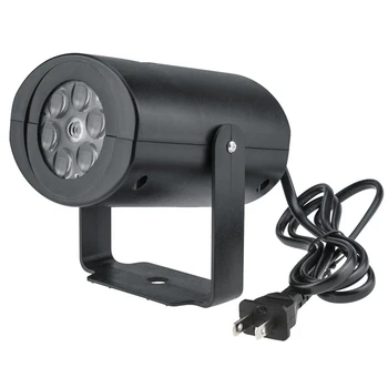 Led проектор, лампа във формата на Снежинки черен цвят с американската вилица, въртящи се на декоративни лазерни етап осветителни тела