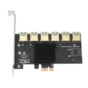 PCI Express PCIE 1-6 USB3.0 Странично Карта За PCI Express X16 Странично Graphic Card Допълнителна карта За майнинга ETH Bitcoin Миньор