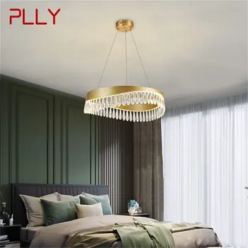 PLLY Полилей, Висящ лампа Postmodern Gold Луксозен Дом led лампа за дневна-трапезария