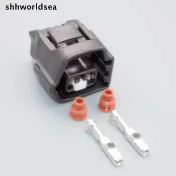 shhworldsea 2/5/30/100 комплекти 2pin 2,2 мм автоматично водоустойчив конектор датчик за Toyota 11070 7283-7028-30