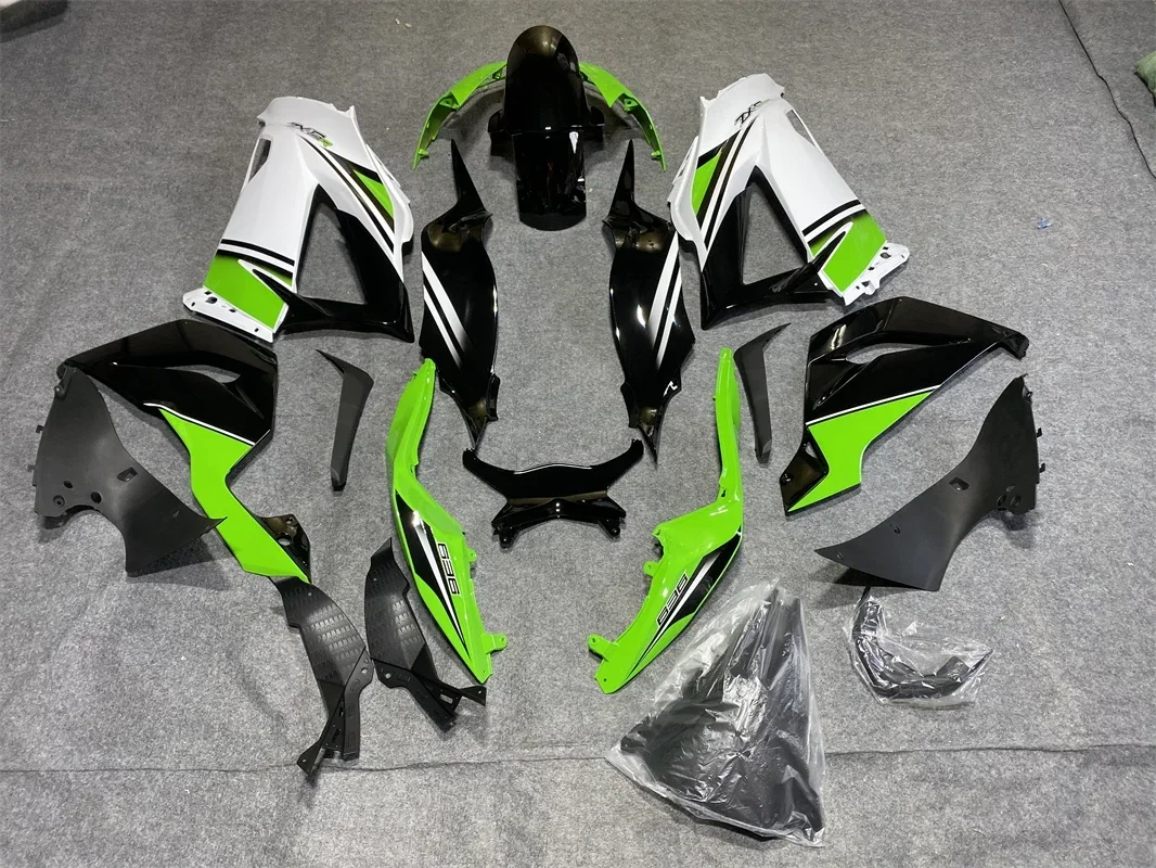 за Kawasaki Zx6r 2013-2018 Автомобил Ninja Zx-6r 13 14 Черен Зелен Abs Обтекател Ninja Zx-6r 15 16 17 18 Обтекател