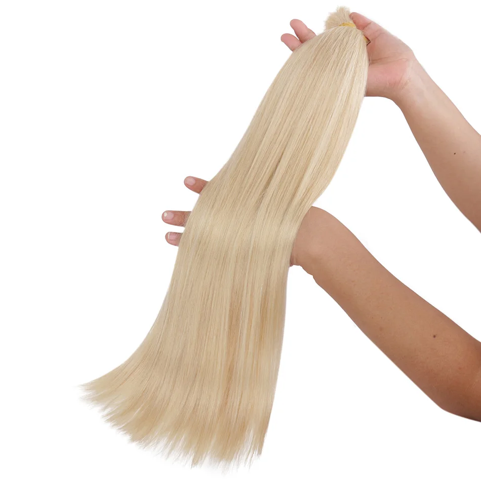 Истинската красота Директни Обемни Коси, Плетене Омбре Blond Бразилски Реми Директни Обемна Косата Без Вътък от 30 см до 70 см