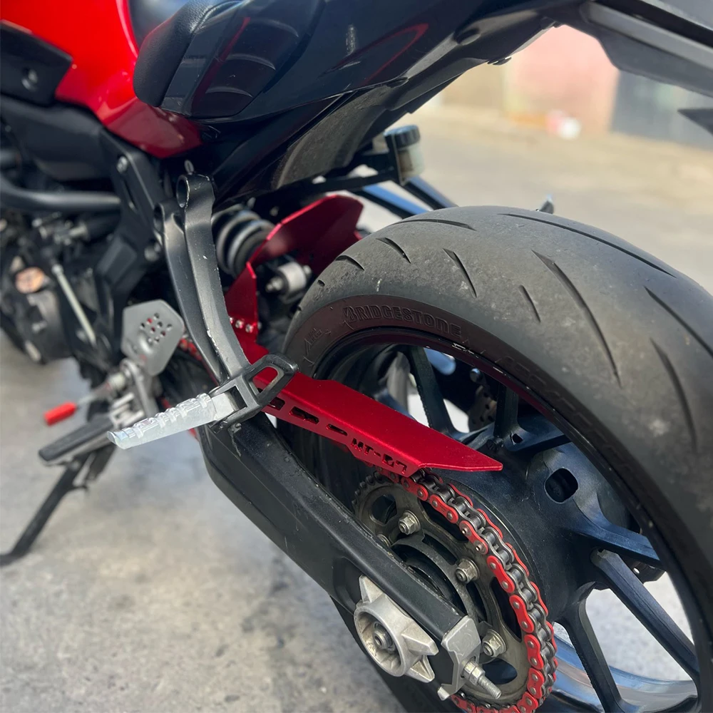 За Yamaha MT-07 FZ-07 2013-2020 2018 2019 калник на задно колело за поставяне на гуми на задните колела, броня със защита на веригата, протектор MT07 FZ07