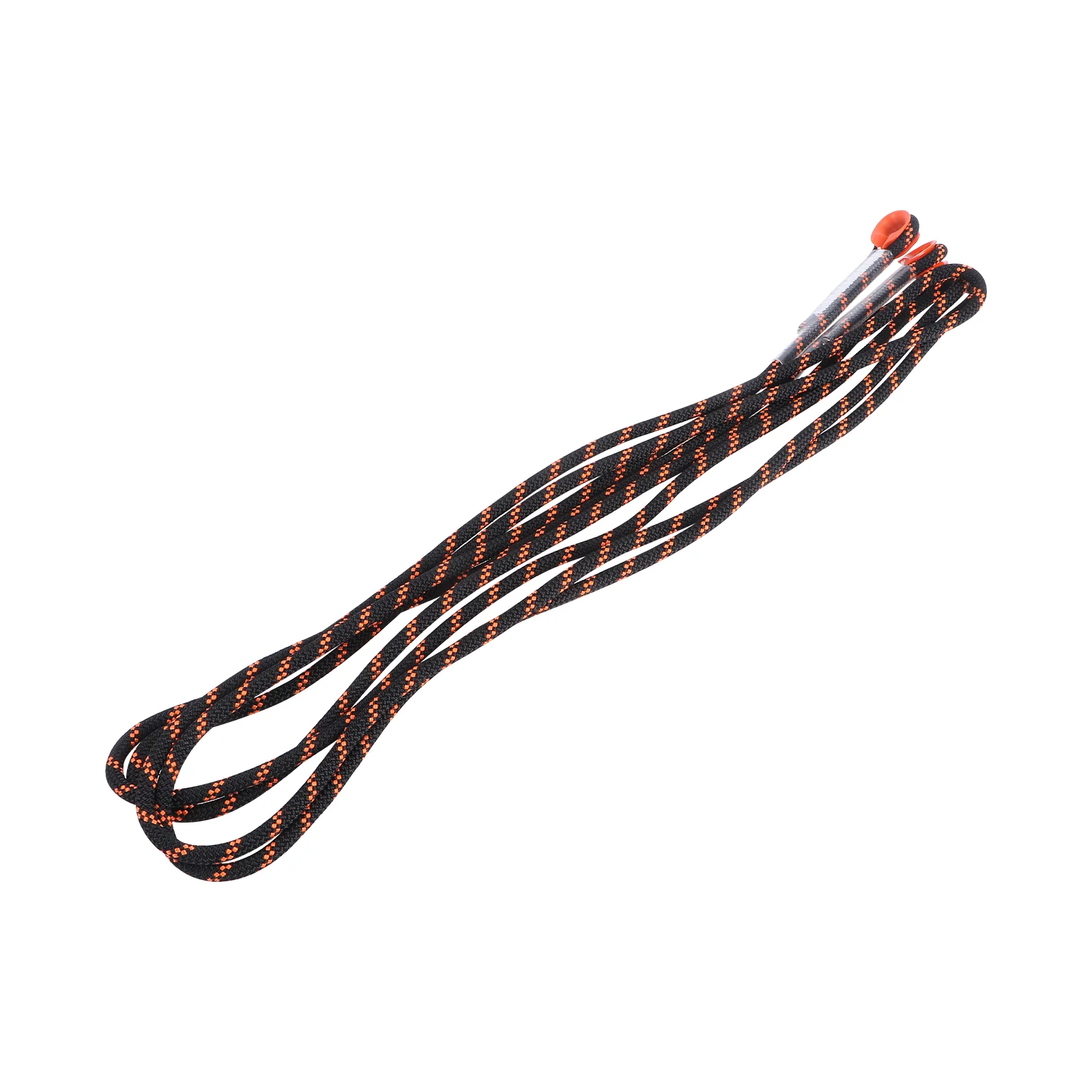 безопасност въже за катерене по дърво с дебелина 8 мм, екипировка за спортове на открито (черно и оранжево, на метър)