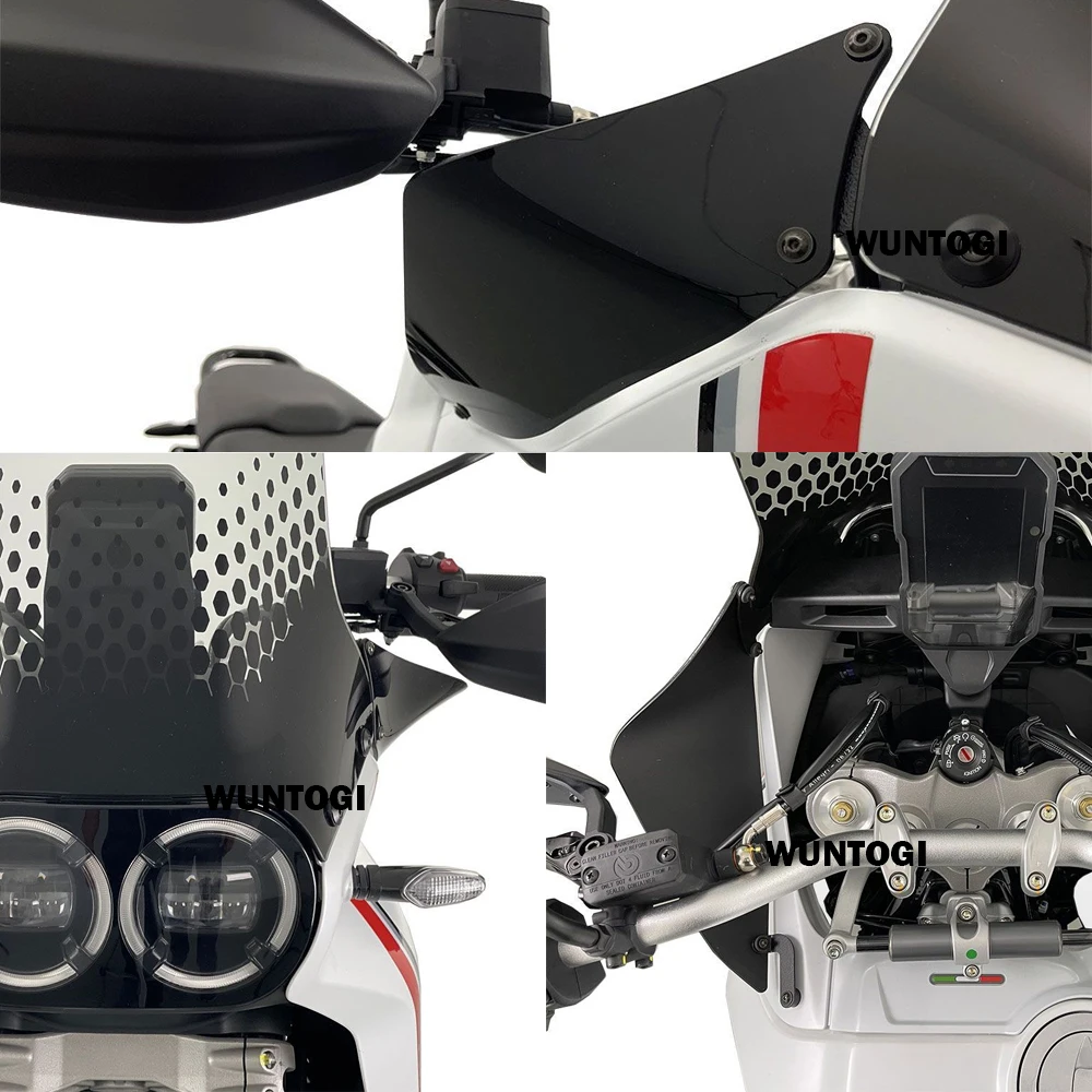 Аксесоари Desert X Дефлектор за Ducati мотоциклет DesertX 2022-2023, Странична воздуховодная плоча, защита на предното стъкло