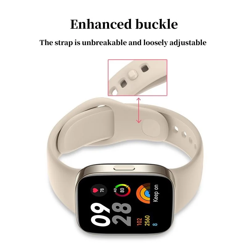 Силиконов ремък за умни часа Xiaomi Redmi Watch 3, сменяеми каишки за часовници, гривни за часовници Redmi Watch 3, въжета от TPU Correa