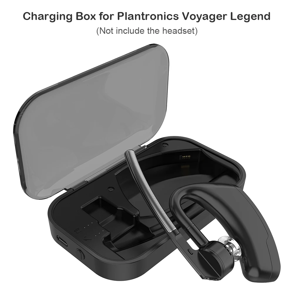 Преносим Калъф За Зареждане на Безжичен Bluetooth-съвместими Слушалки на Plantronics Voyager Legend/Plantronics Voyager 5200 Charge
