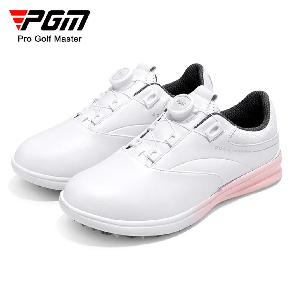 Дамски леки меки дишащи обувки PGM, дамски обувки за голф, водоустойчива устойчива на плъзгане дамски спортни обувки с каишка на дръжката на XZ301