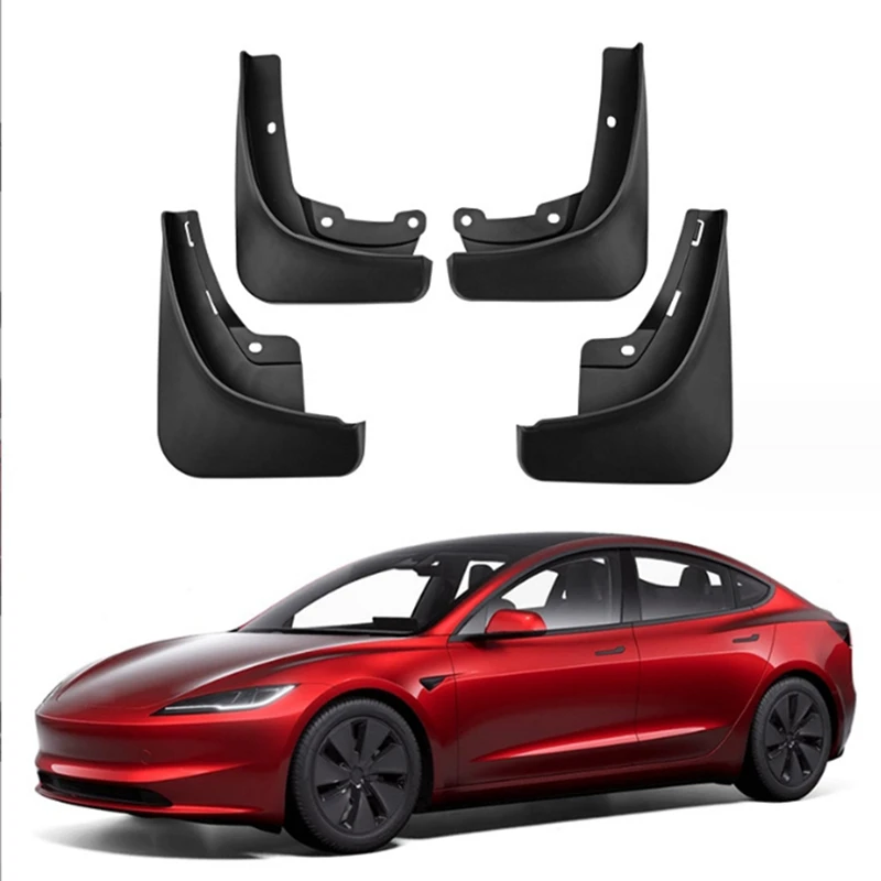 Автомобилни Калници За Tesla, Модел 3 2023 + Калник На Задно Колело За Броня, Калници, Калник На Задно Колело, Резервни Части, Аксесоари