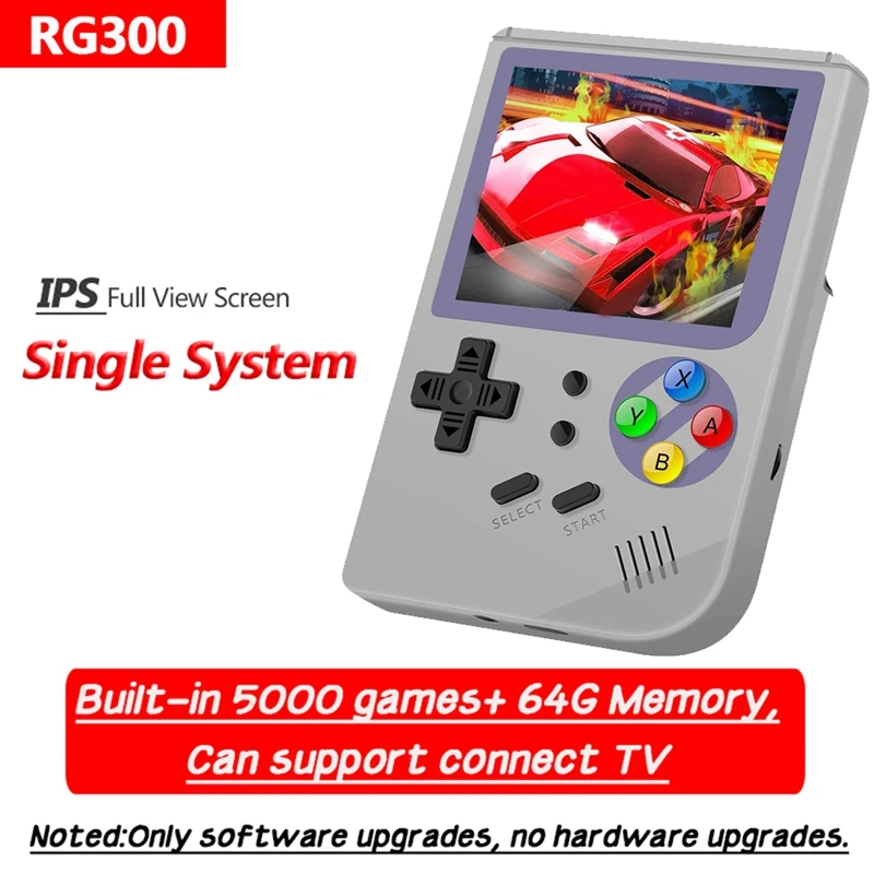 1 бр. Ретро гейминг контролер RG300 IPS екран 64G 5000 на видео игри Tony System (A)