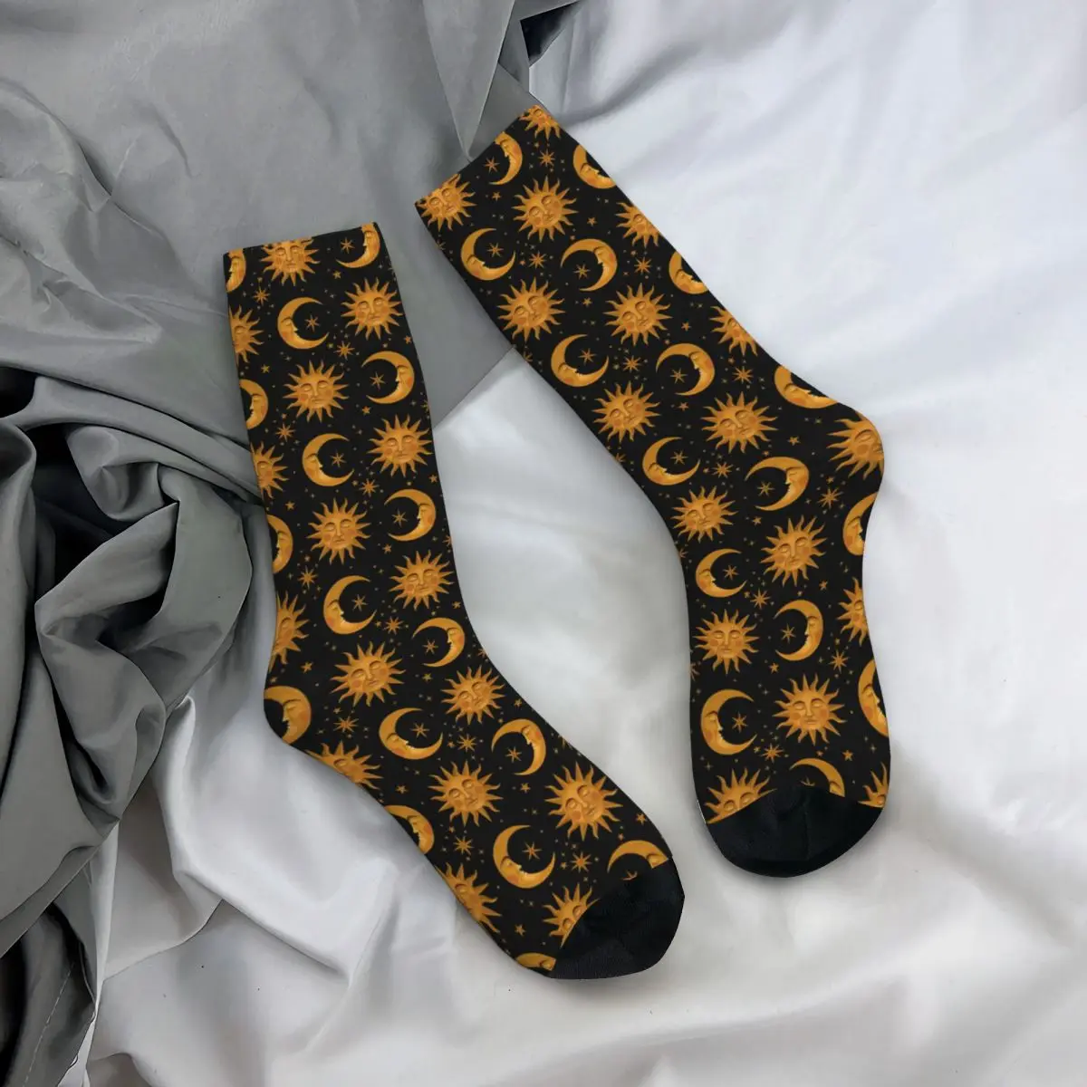 Компресия чорапи в стил хип-хоп, ретро Planets Луд, За мъже, Унисекс, Небесни Мечти, Harajuku, Забавни чорапи Happy Crew
