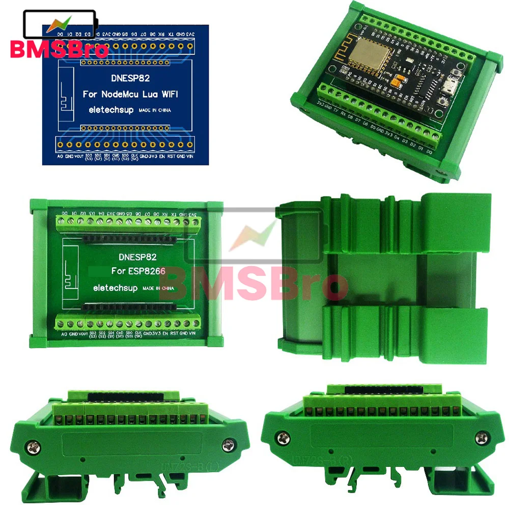 WIFI NodeMCU Lua ESP8266 Wifi GPIO DIN Rail 3.96 Такса за разширяване на PinBoard Box за Arduiuo Ethernet АД
