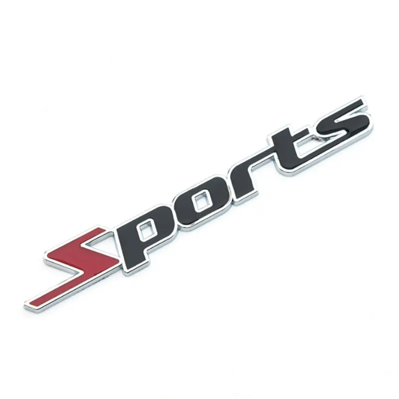 СПОРТЕН автомобил с модифицираните логото на кола от чист метал стерео 3D стикери стикери на спортен автомобил етикети на опашката на автомобила
