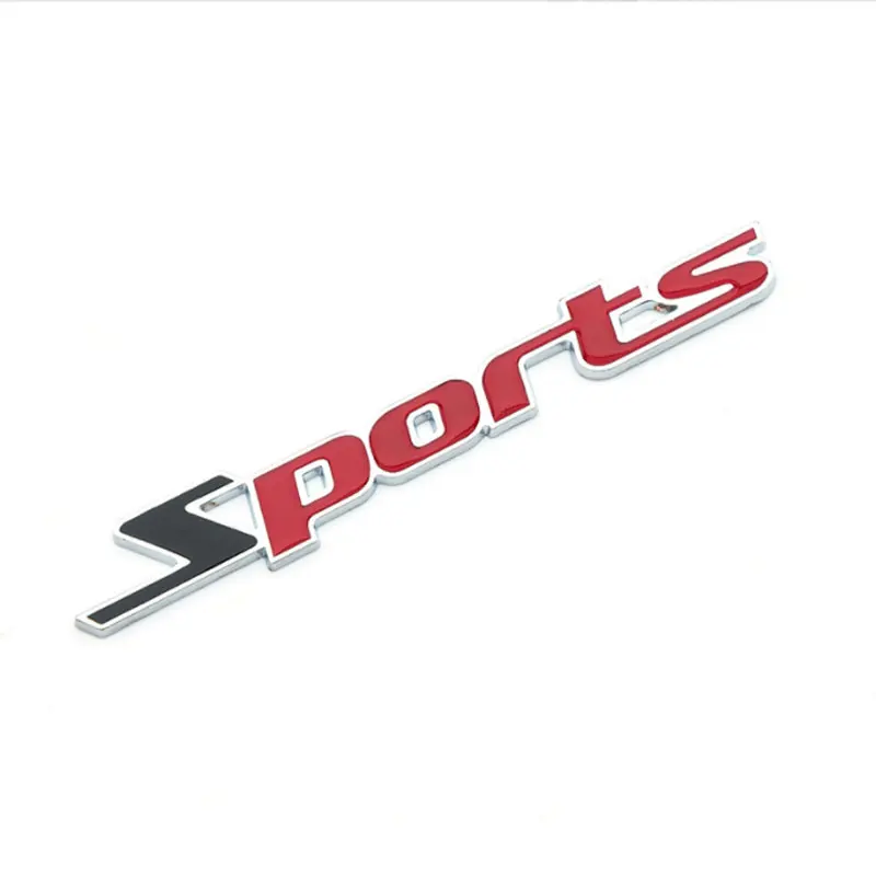 СПОРТЕН автомобил с модифицираните логото на кола от чист метал стерео 3D стикери стикери на спортен автомобил етикети на опашката на автомобила