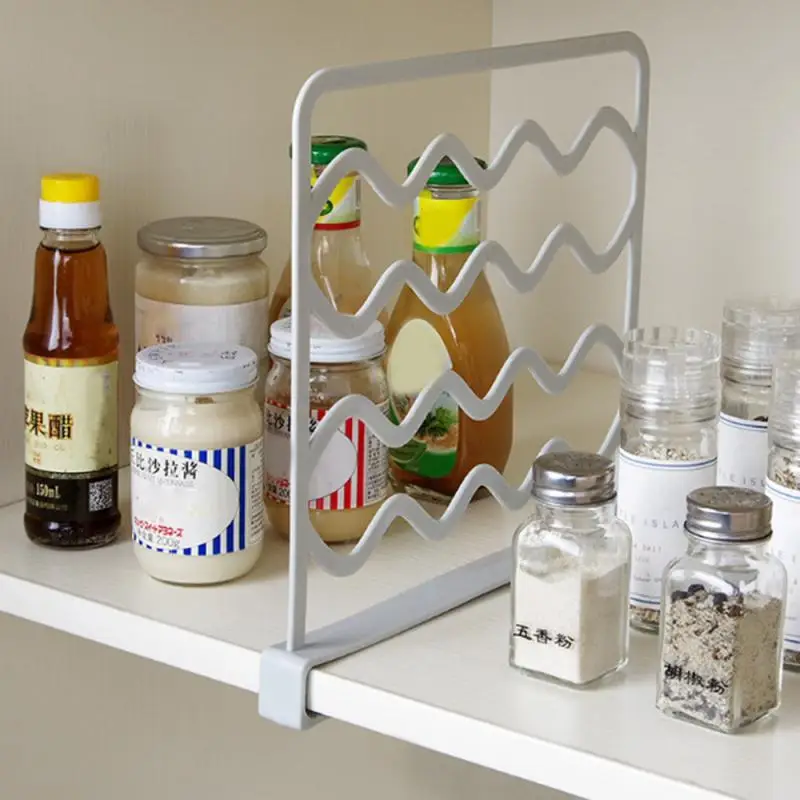 3ШТ Шкаф Органайзер шкаф регулируема стенни полици за съхранение на кухненски рафт на шкаф декоративни етажерки на гардероб