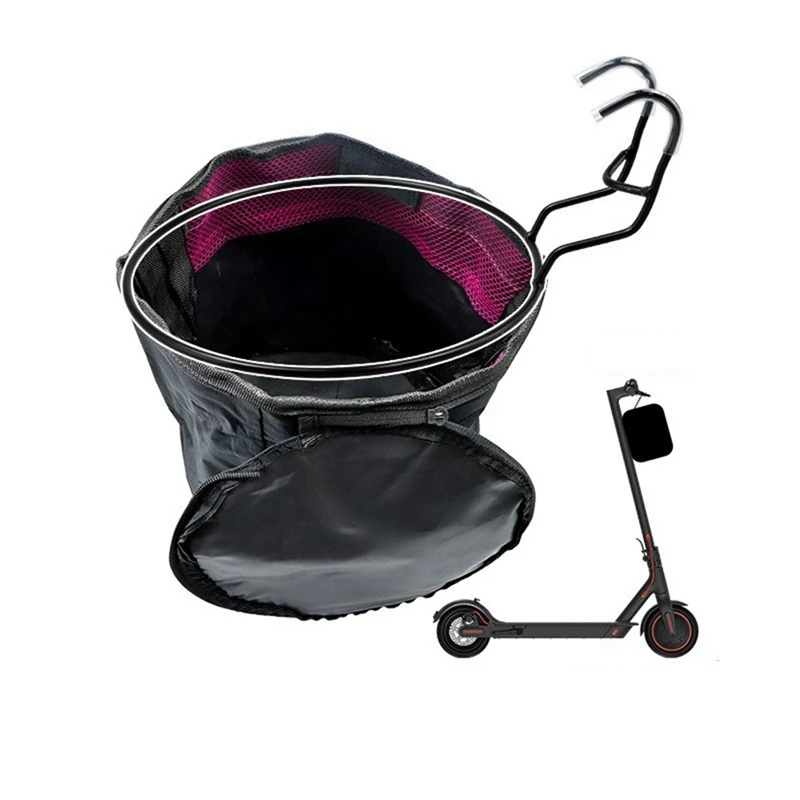Универсални аксесоари за електрически скутер Предната Сгъваема кошница Брезентовая кошница за пазаруване Количка за съхранение на скутер