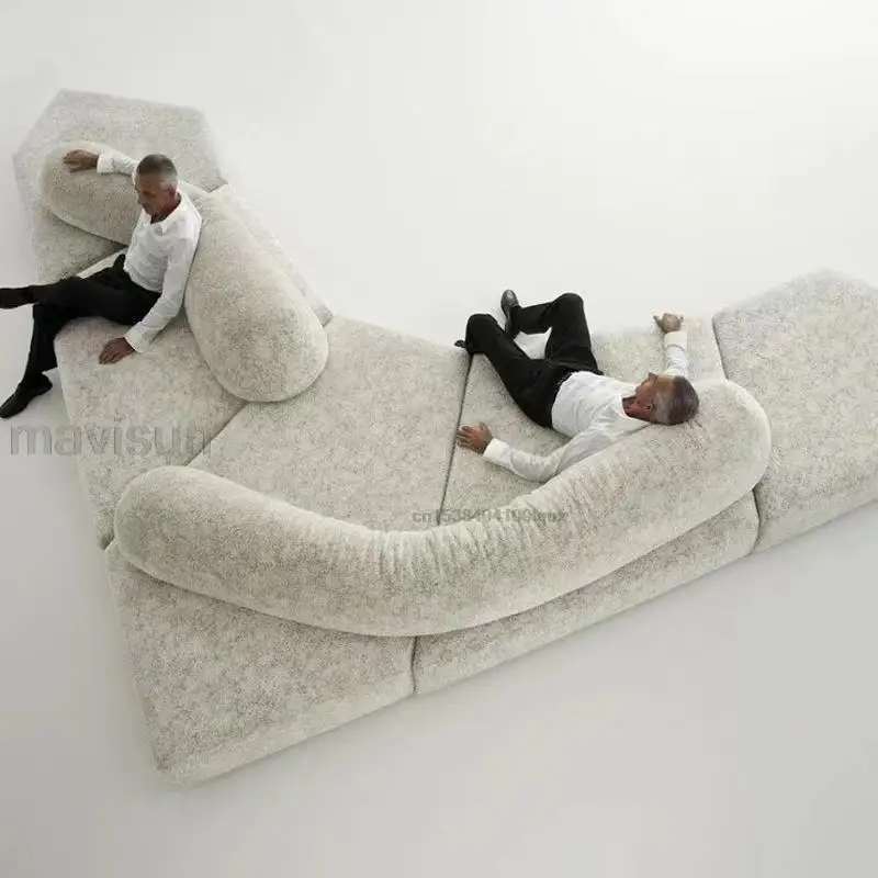 Модулна елегантен диван Голям Чеслонг Специална форма, индивидуална комбинация, комплект мебели за хола Muebles Sala De