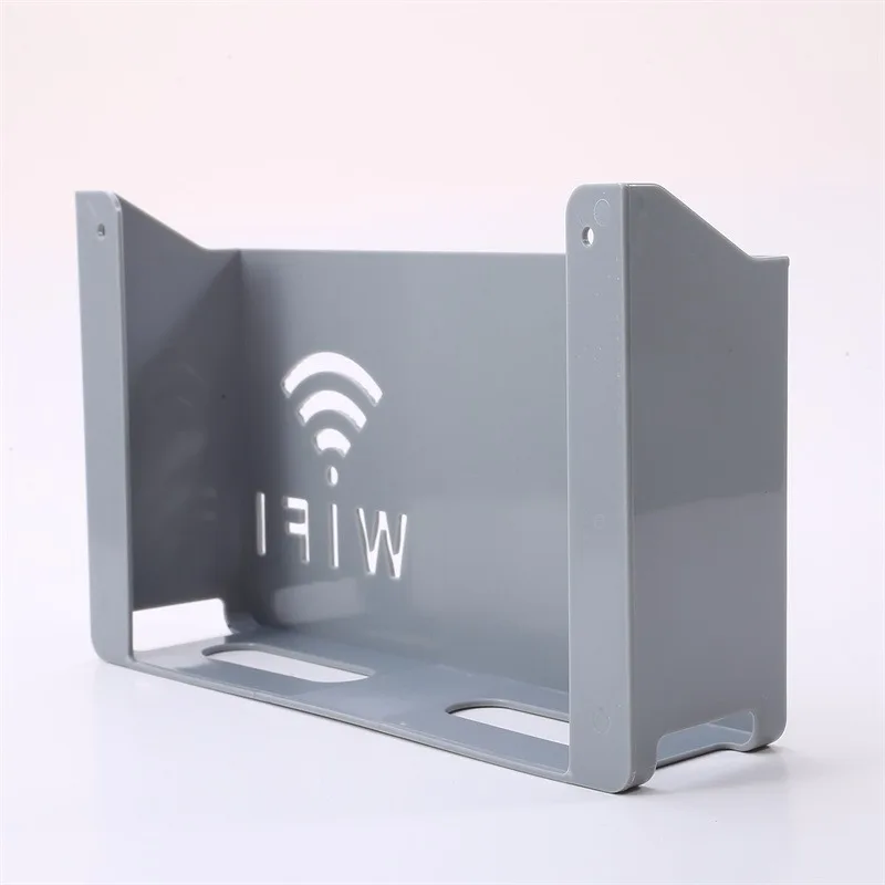 Безжичен Wi-Fi Рутер Полк Кутия за съхранение Стенен Органайзер от ABS-пластмаса, Кабелна Скоба Хранене Органайзер Скоростна Начало Декор