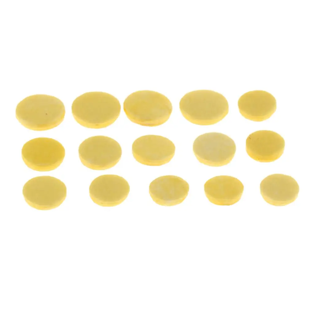 1 бр. стандартни жълти подложки Piccolos, направени със собствените си ръце, с диаметър 10 мм