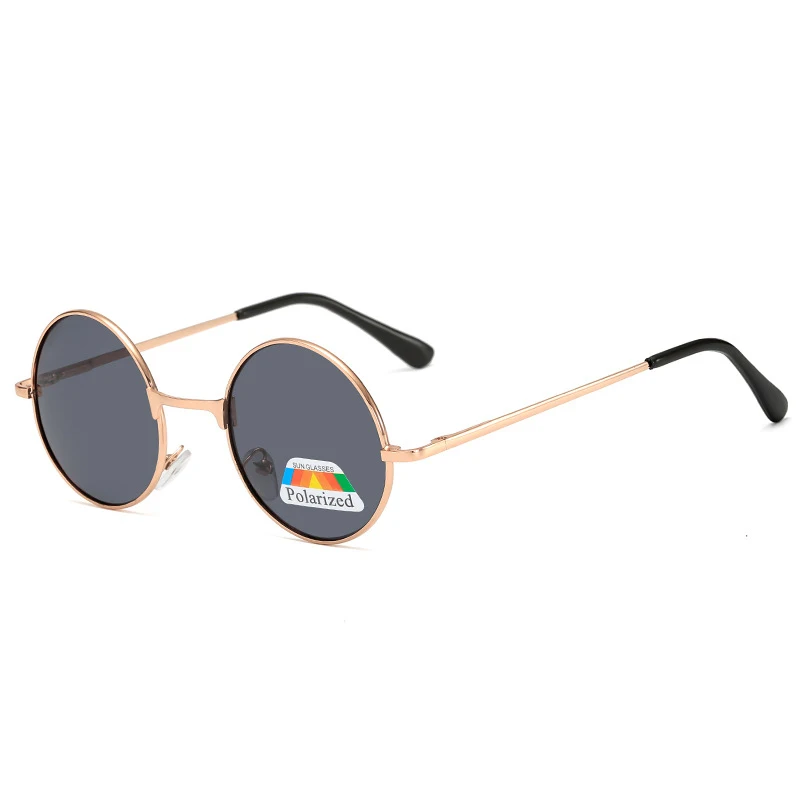 1-10 бр. Метални поляризирани слънчеви очила в кръгла рамка в ретро стил, мъжки и женски слънчеви очила за пролет дръжка Prince Mirror Eye Cycling