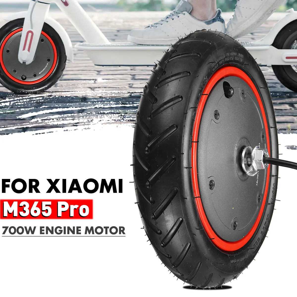 Колесни двигател с мощност от 350 W Мотор за електрически скутер Xiaomi M365 Pro Резервни Части за 8,5-инчови колела Аксесоари за скутери
