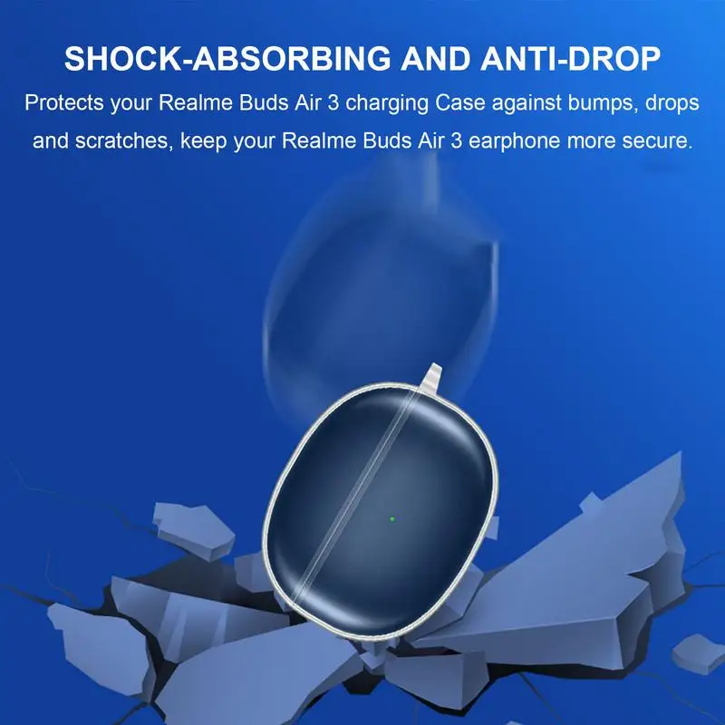 Прозрачни Капаци от TPU За Безжични слушалки ForRealme Рецептори Air 3 Blue-зъб Защитен Калъф За слушалки ForRealme Airbuds 3 Skin Bumper Shell