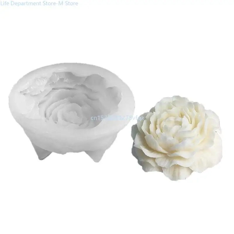 3D Форма за сапун във формата на цветя Силиконови форми във формата на божур САМ Crafts Форми от помадной смола Директен доставка