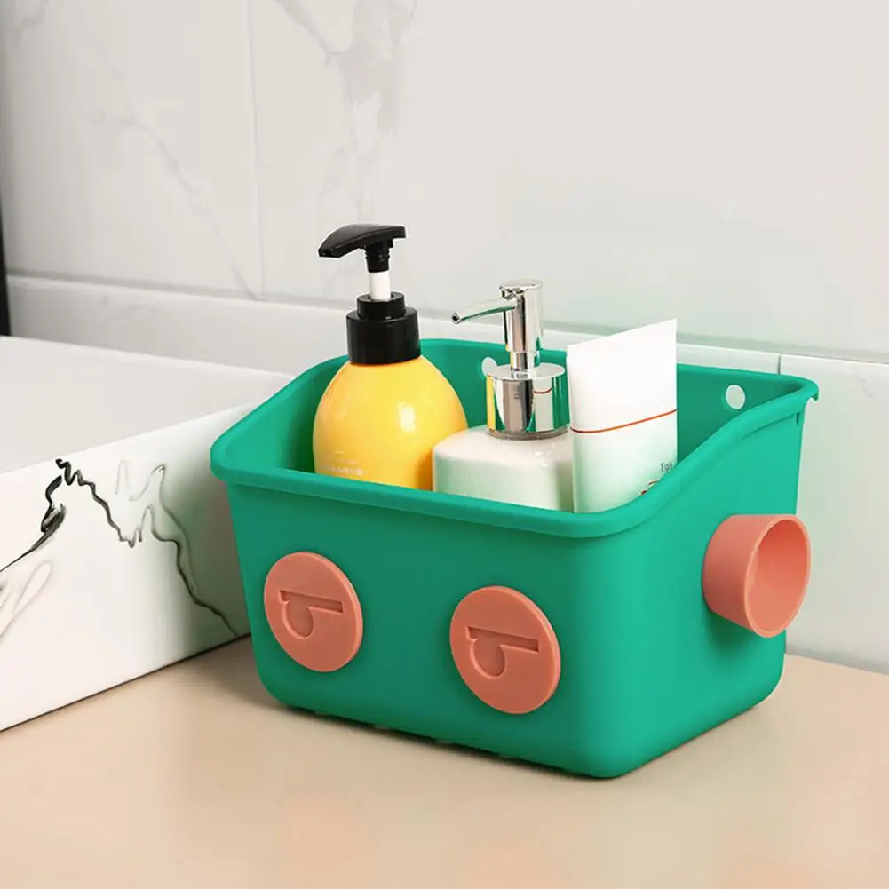 Цветна подвесная кошница за пазаруване, удобен подвесная кошница, стенни висящи кошници, сладък органайзер за играчки-роботи, депозирани в банята, за къща