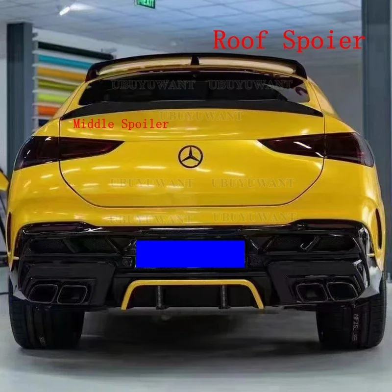За Mercedes-Benz GLE Class GLE Coupe C167 GLE350 450 GLE53 AMG GLE63 Модификация на Опашката от Въглеродни Влакна Отзад 2021 2022+
