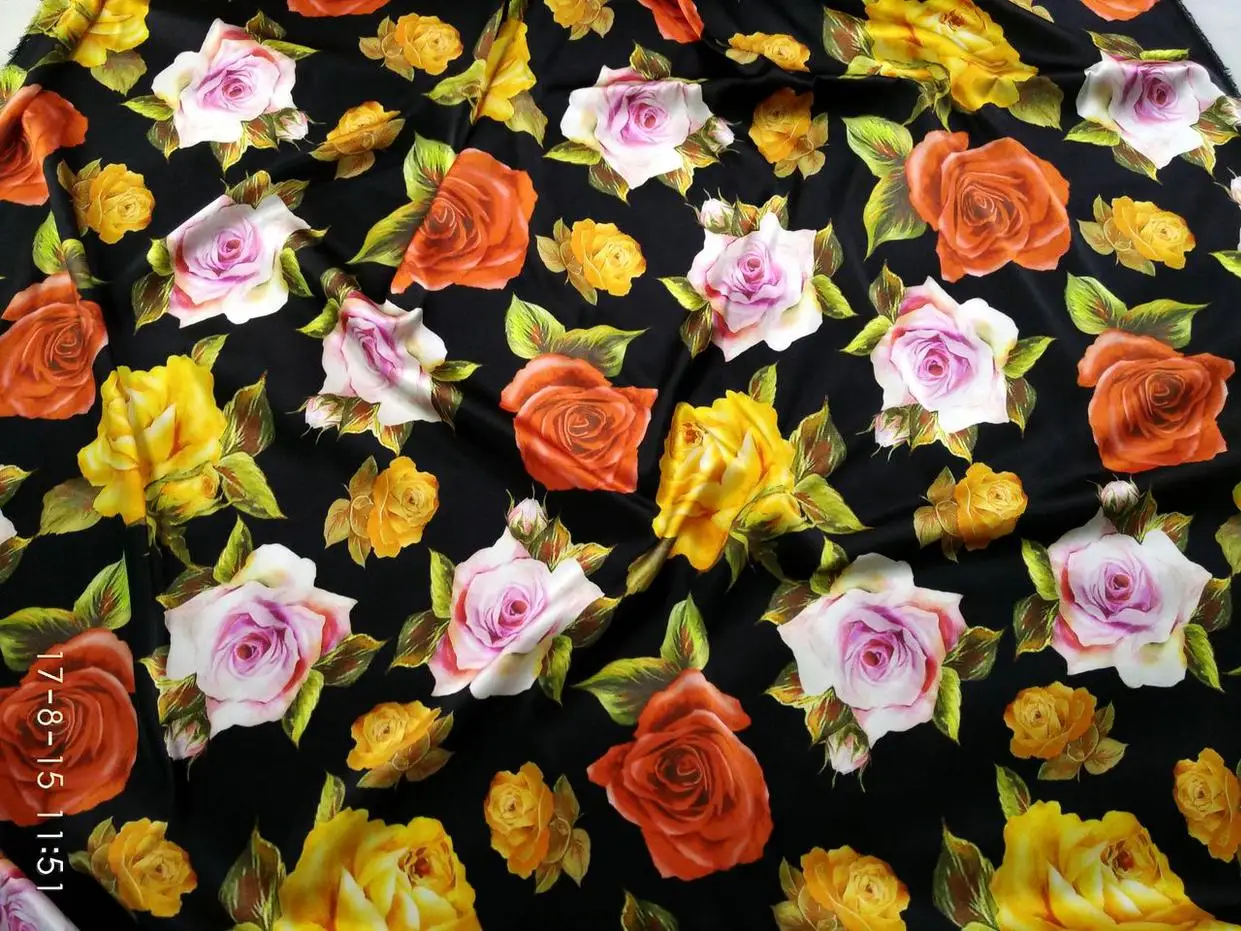 Коприна Супер детска тъкани Тъкани от 19-мм тежък копринен сатен материал Облекло Риза блуза рокля от плат за капитониране на Японската плат