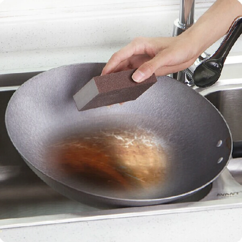 3ШТ Нано-наждачная гъба, четка за премахване на котления камък, Кухненски инструмент за почистване на ръжда, 3шт четка за почистване на кухненски продукти, четка за коса