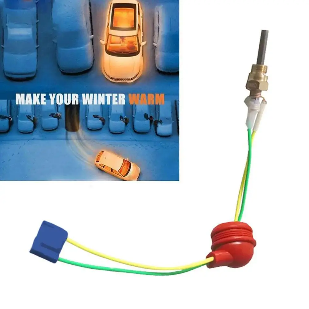 Керамичен Свещ с нажежаема Жичка с 12V 24V, Подходящ За Ръчната Нагревател Eberspacher Plug D2 D4 D4S С Червена покривка И Бели Пластмасови, Метални Аксесоари
