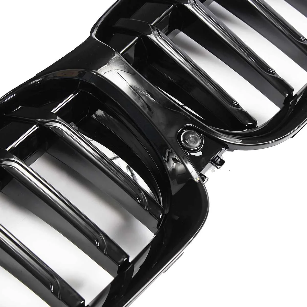 2 ЕЛЕМЕНТА Оформление на автомобила Средна решетка за BMW Серия 3 G20 G21 2018-2020 ABS пластмаса решетка за предна броня на Автомобил Централна Решетка вертикална греда