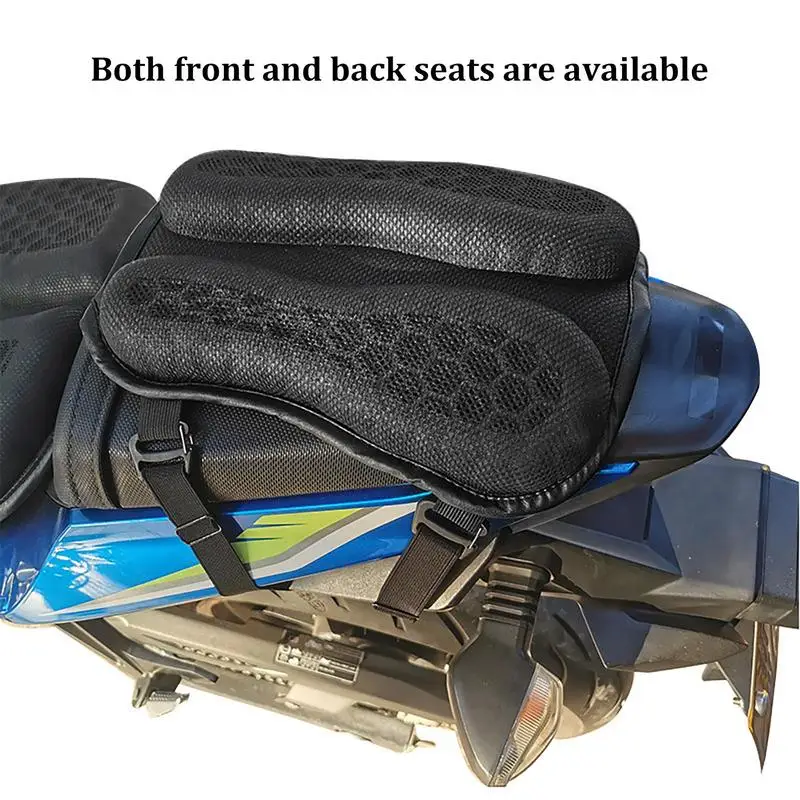 Гел накладки за задните седалки на мотоциклети, дишащи възглавнички за седалките на мотоциклети За дълги пътувания и нескользящие пелети