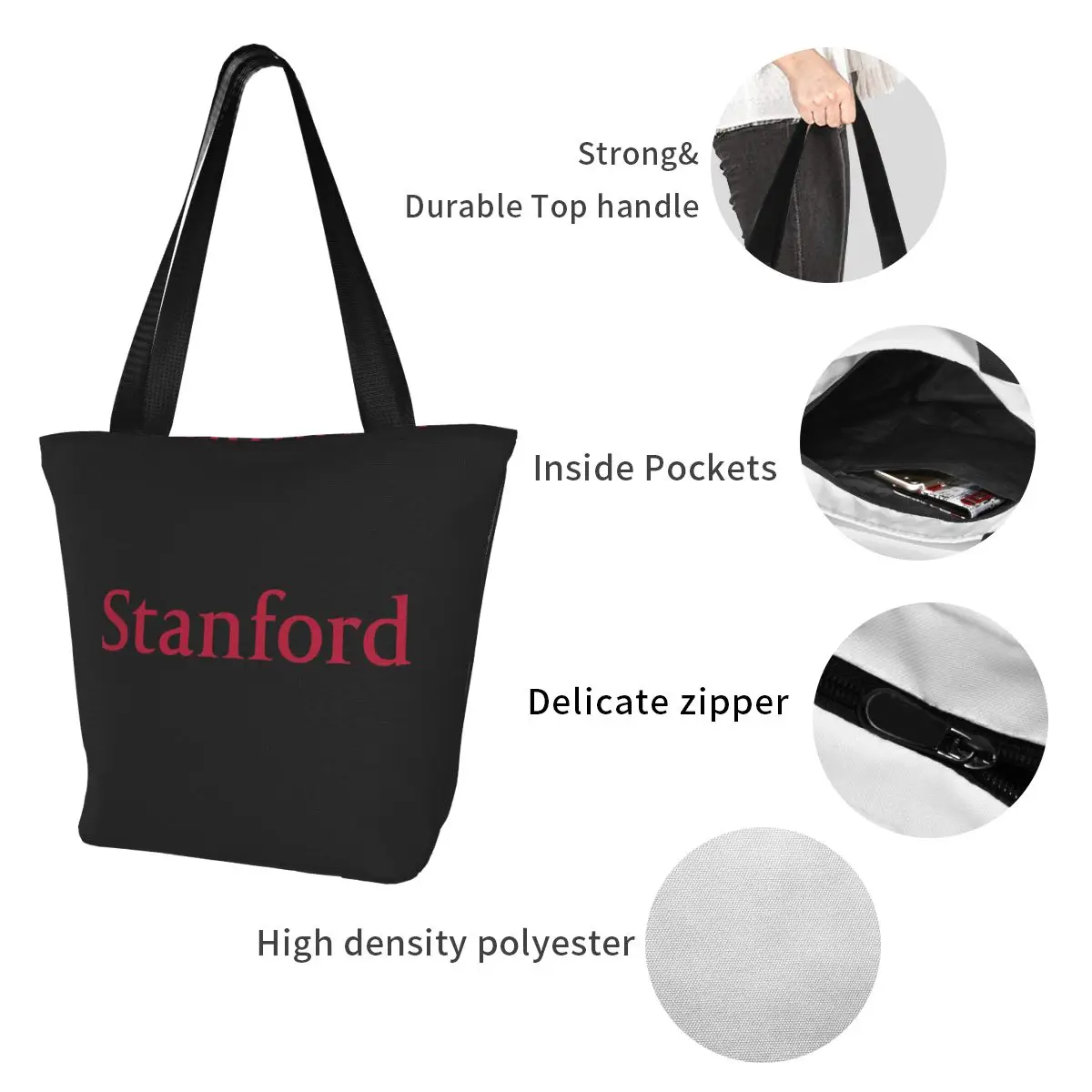 Мъжките чанти за ученици Stanford Online, преносима чанта за пазаруване с голям капацитет