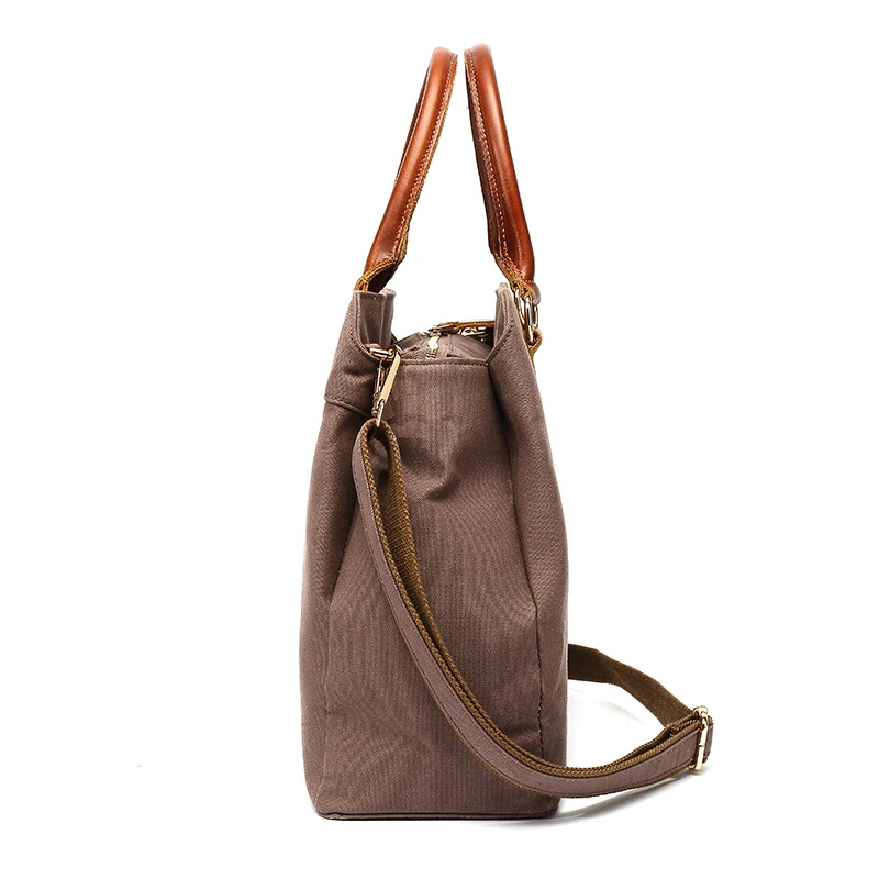 Ежедневни дамски чанта от водоустойчив плат, диагонално чанта през рамо, монохромен чанта през рамо