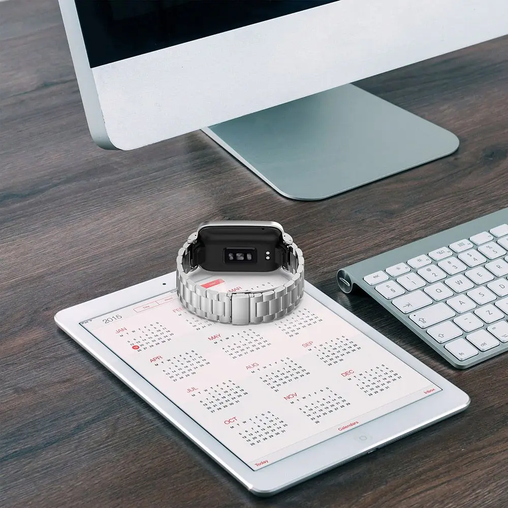 Аксесоари Предпазна каишка за часовник Протектор Каишка от неръждаема стомана Метална Гривна за Xiaomi Band Pro 7