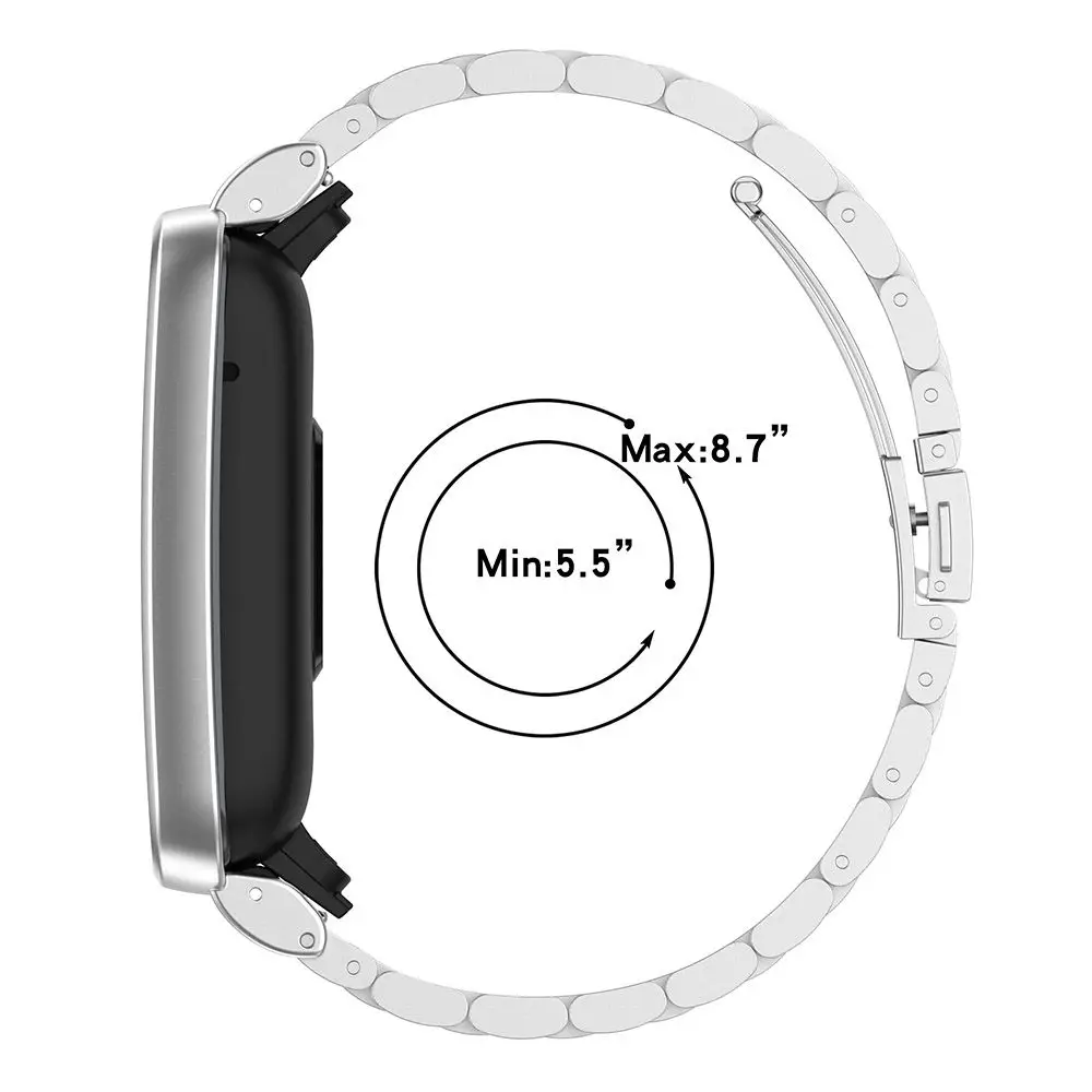 Аксесоари Предпазна каишка за часовник Протектор Каишка от неръждаема стомана Метална Гривна за Xiaomi Band Pro 7