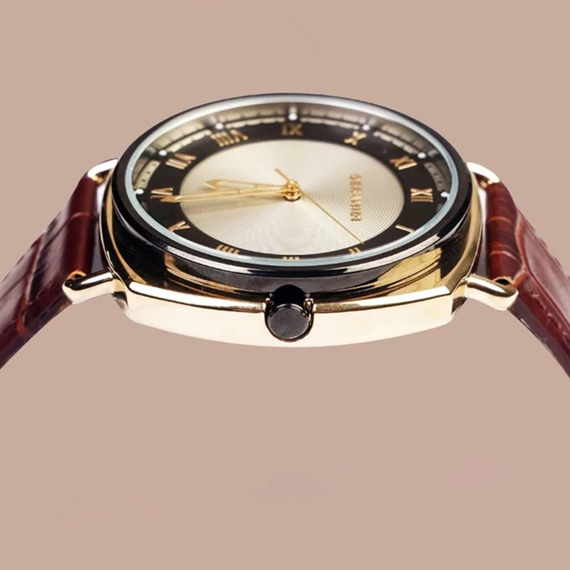 LEOCYLIN Модерни кварцови часовника 36 мм, Лесна за жени реколта водоустойчив преносими Ръчни Часовници Hardlex personality clock