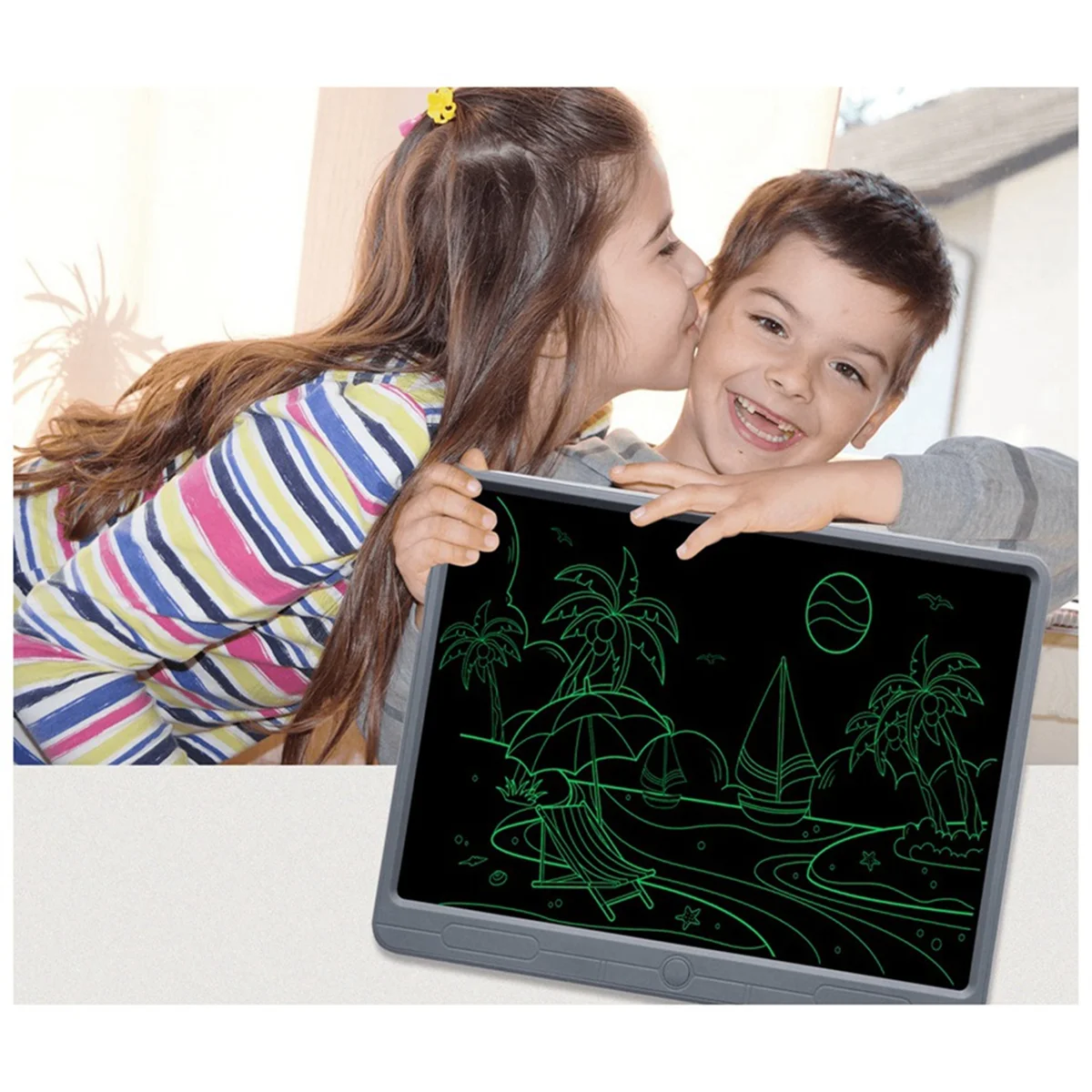 21-Инчов LCD дъска за въвеждане на ръкописен текст Детска дъска за рисуване Образователна дъска за писане Монохромен почерк Дъска за графити