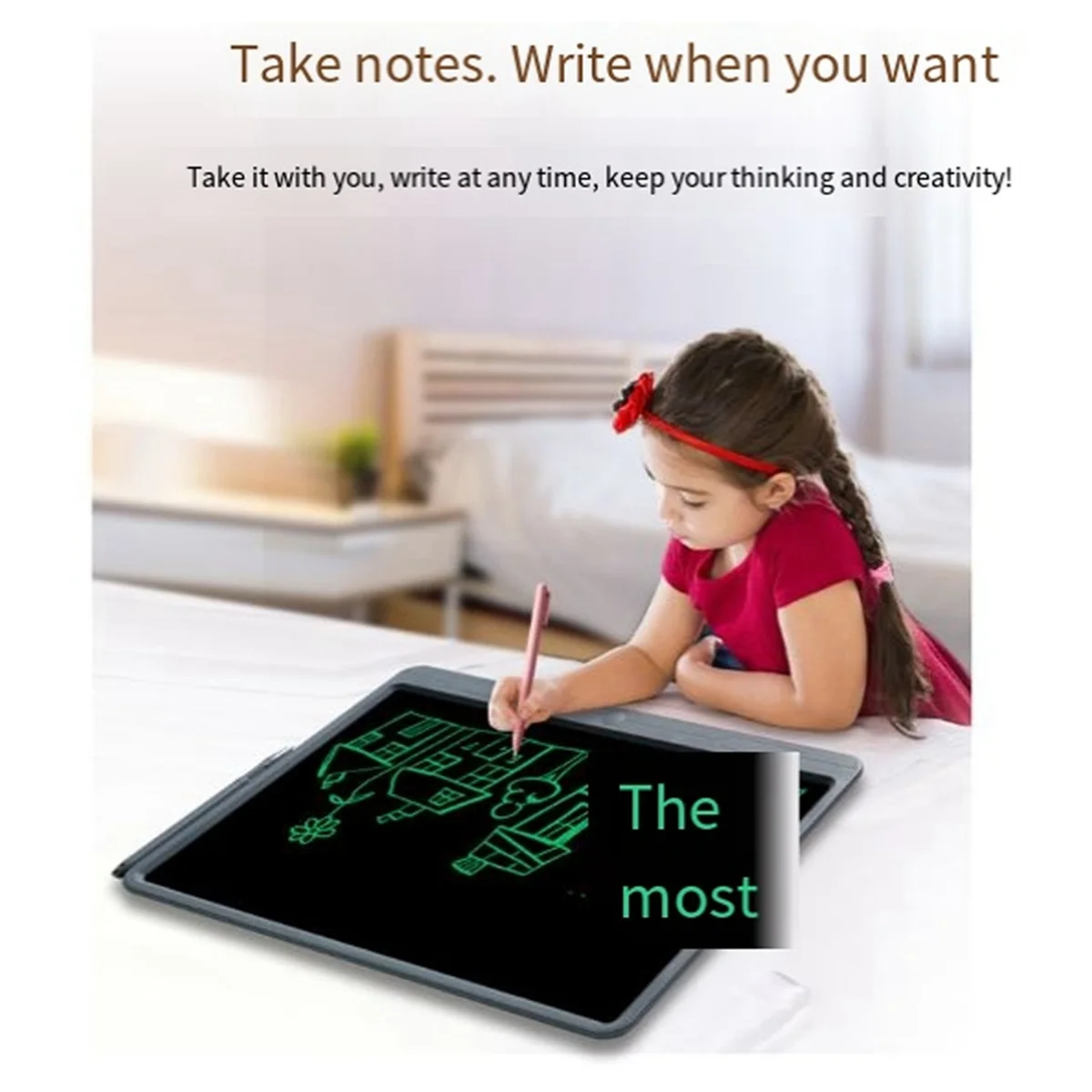 21-Инчов LCD дъска за въвеждане на ръкописен текст Детска дъска за рисуване Образователна дъска за писане Монохромен почерк Дъска за графити